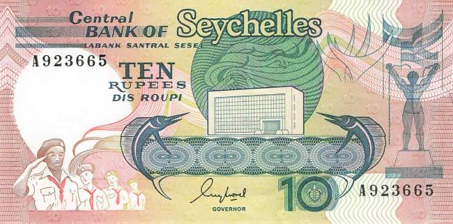 10 Rupees p.32 Seychellen